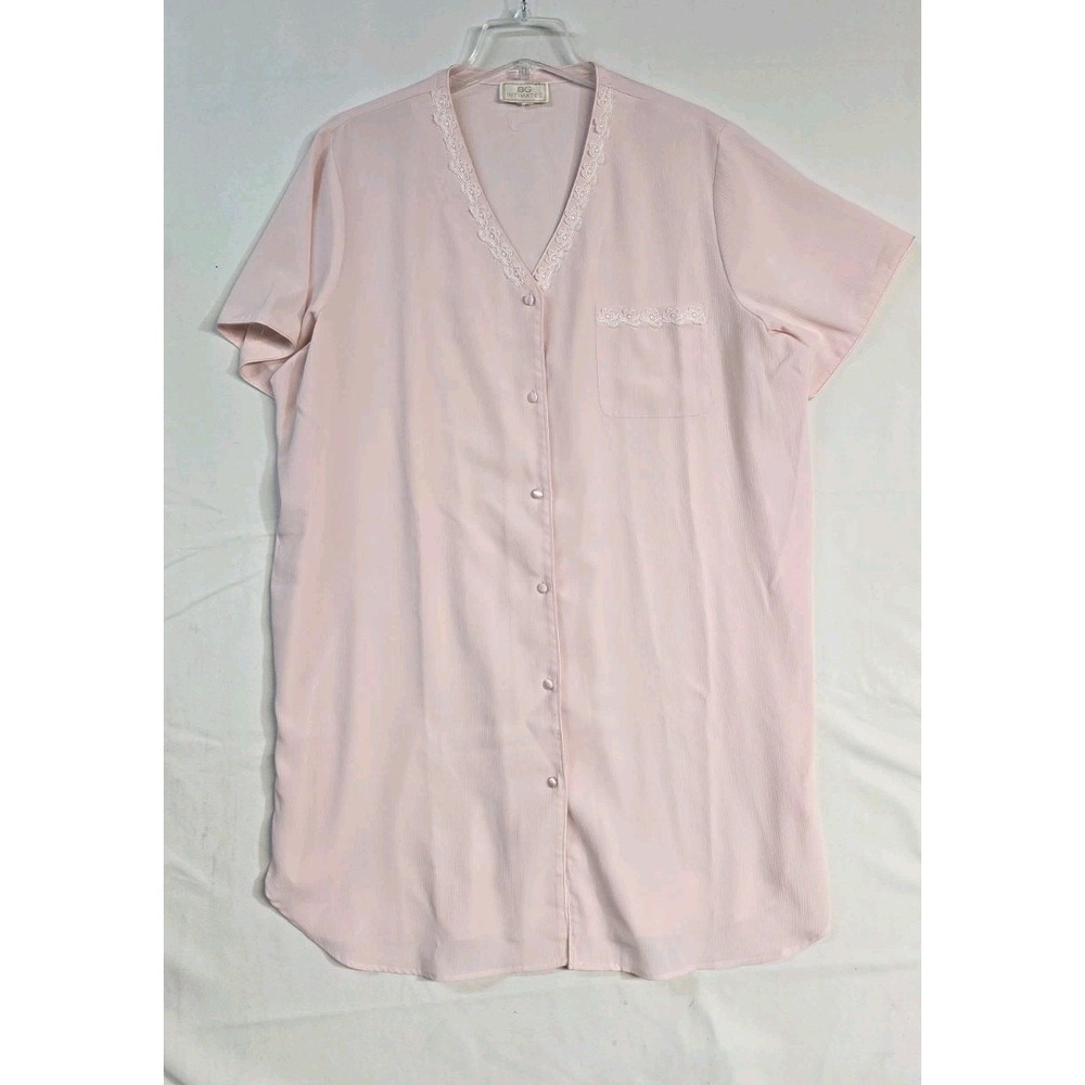 B.G.Street Intimate Size 2XL Pink Night Gown Vintage